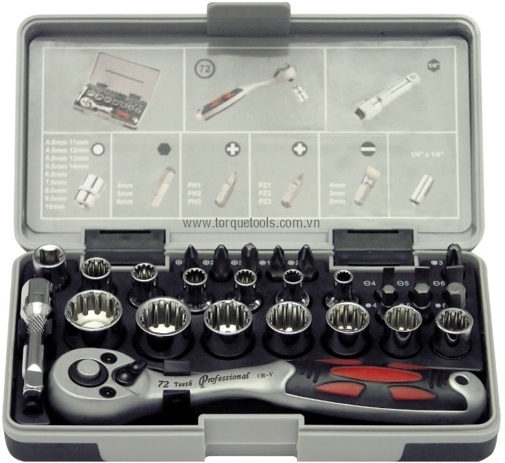 bo khau Projahn 8601, Projahn socket set 8601