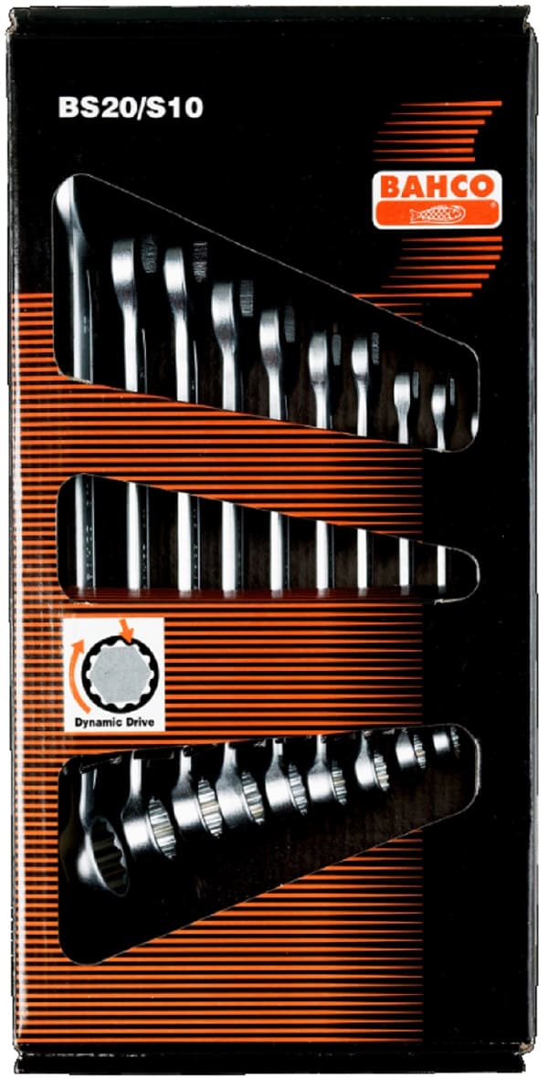 bo co le bahco BS20/S10, bahco metric flat combination wrench set BS20/S10