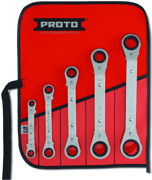 bo co le PROTO J1180A, PROTO COMBINATION REVERSIBLE RATCHETING WRENCH SET J1180A