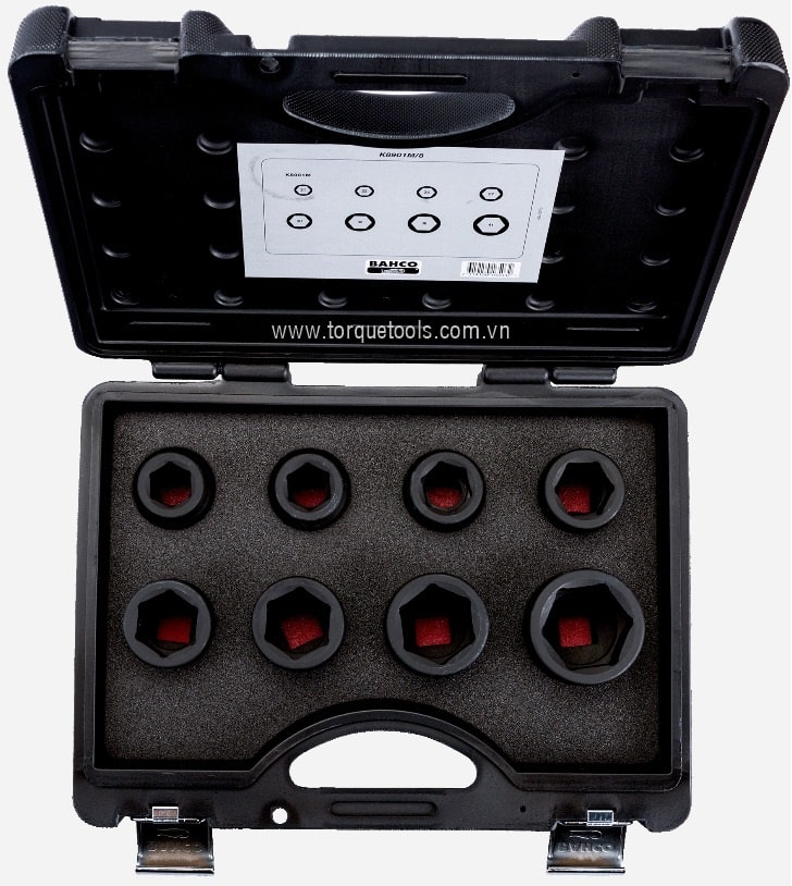 Bộ khẩu Bahco K8906M/8, Bahco socket set K8906M/8