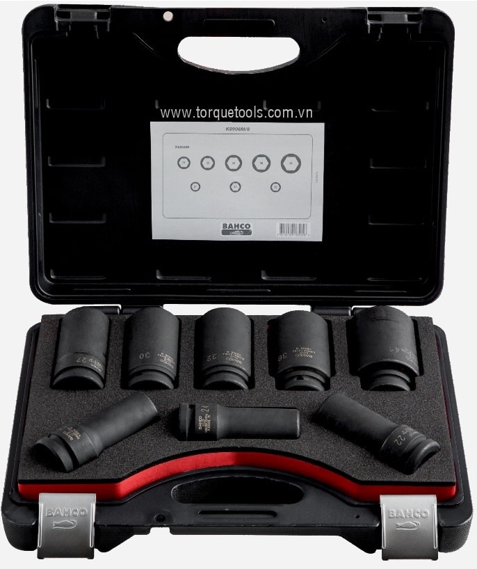 Bộ khẩu Bahco K8906Z/8, Bahco socket set K8906Z/8