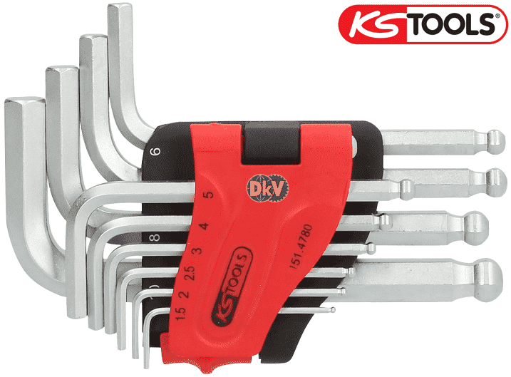 bo luc giac ks tools 151.4780 , ks tools hexagon key wrench 151.4780 