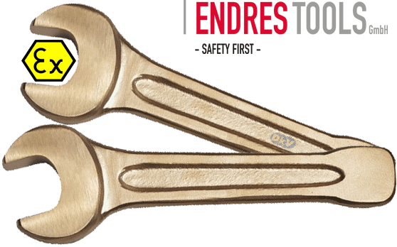Cờ lê đóng chống cháy nổ Endres 0030005S , Endres non sparking open end slogging wrench 0030005S