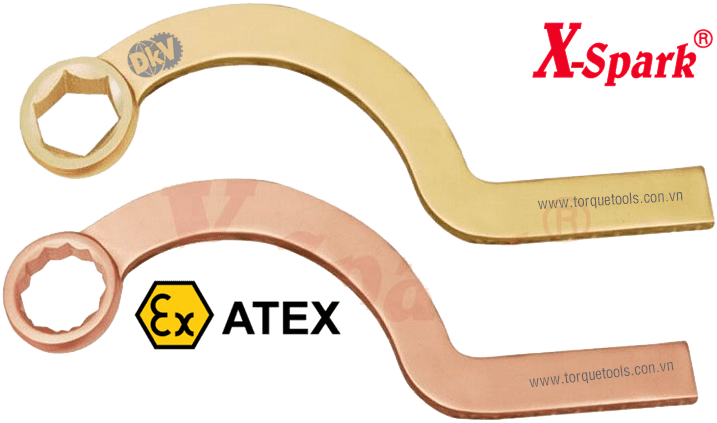 co le trong donng chong chay no X-Spark 157A-75, X-Spark non sparking spanner 157A-75