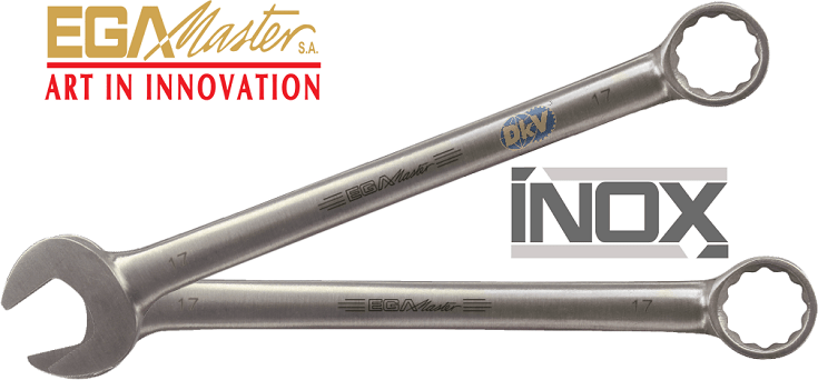 co le vong mieng inox egamaster 38128, egamaster inox combination spanners 38128