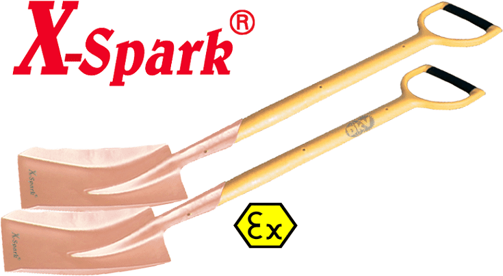 xeng chống cháy nổ X-Spark 198A-1004, X-Spark edging spade with T-handle 198A-1004