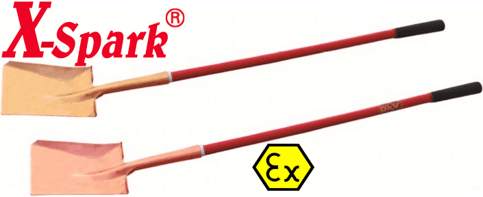 xeng chống cháy nổ X-Spark 198B-1002, X-Spark edging spade with T-handle 198B-1002