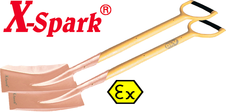 xeng chống cháy nổ X-Spark 201B-1002, X-Spark edging spade with T-handle 201B-1002