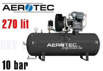Máy nén khí Aerotec CH 55-10 270 Liter liegend