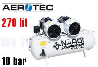 Máy nén khí Aerotec Aeromedic XTR 8V-270L OHNE Trockner mit Druckschaltersteuerung