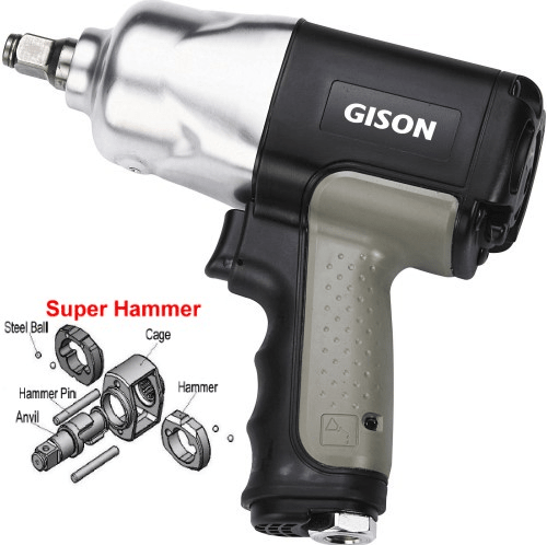 sung khi nen gison gw-21SR, gison composite air impact wrench gw-21SR