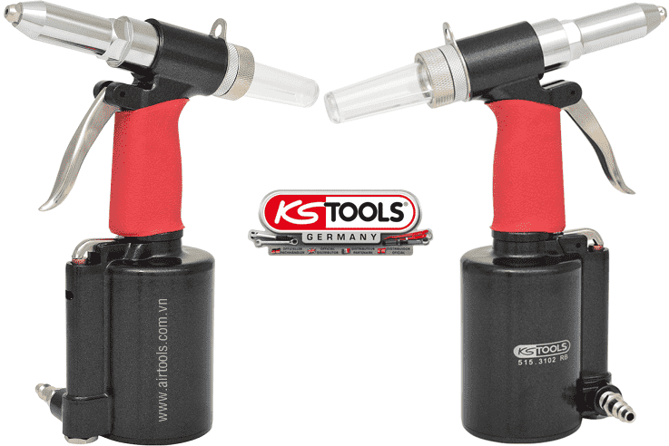 sung ban dinh rut khi nen KS Tools 515.3102, KS Tools pneumatic rivert 515.3102