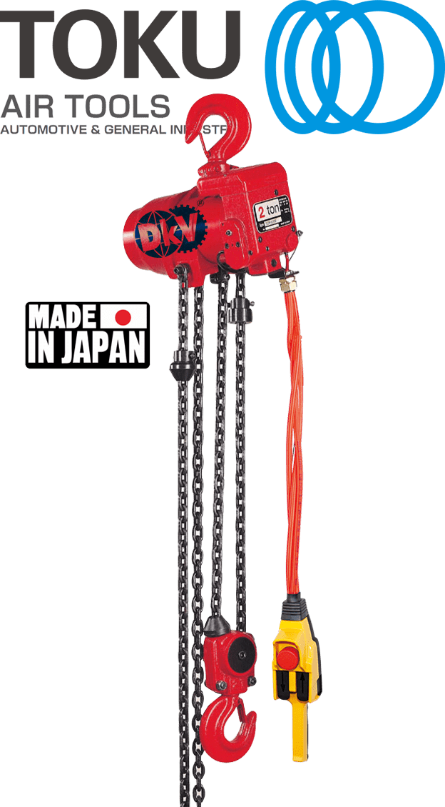 pa lang xich tay khí nén Toku TCR-1000P2E , Toku air hoists TCR-1000P2E