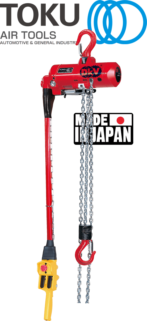 pa lang xich tay khí nén Toku TCR-250C, Toku air hoists TCR-250C