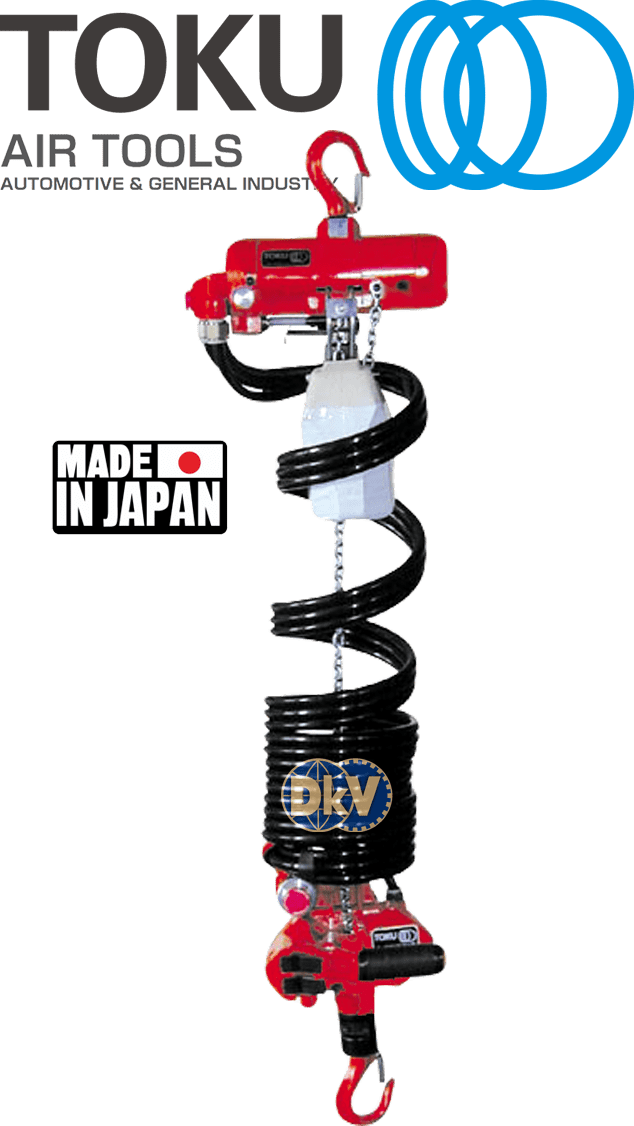 pa lang xich tay khí nén Toku TCR-250ME, Toku air hoists TCR-250ME