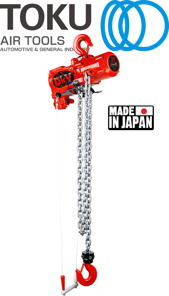 pa lang xich tay khí nén Toku TMH-6000C2 , Toku air hoists TMH-6000C2