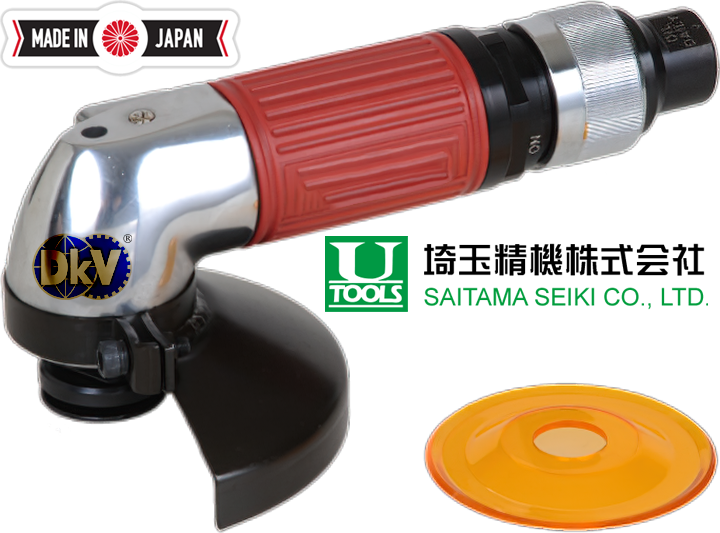 Máy mài góc khí nén Saitama Seiki U-104SL/SR, Saitama air grinder U-104SL/SR