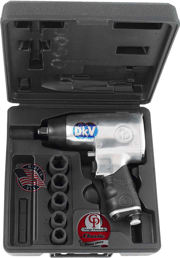 sung siet bulong khi nen chicago Pneumatic CP734H Kit Metric, chicago Pneumatic air impact driver CP734H Kit Metric