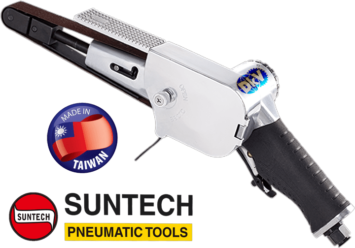 Máy mài dây đai khí nén Suntech SM-6T-6202, Suntech air belt sander SM-6T-6202