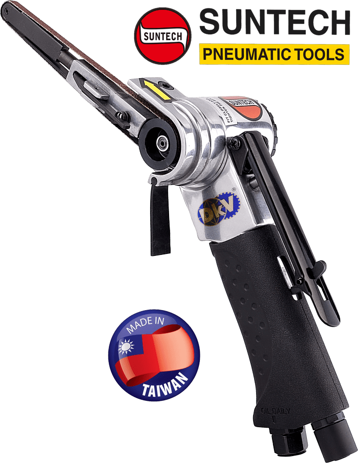 Máy mài dây đai khí nén Suntech SM-6W-6060, Suntech Seiki air belt sander SM-6W-6060