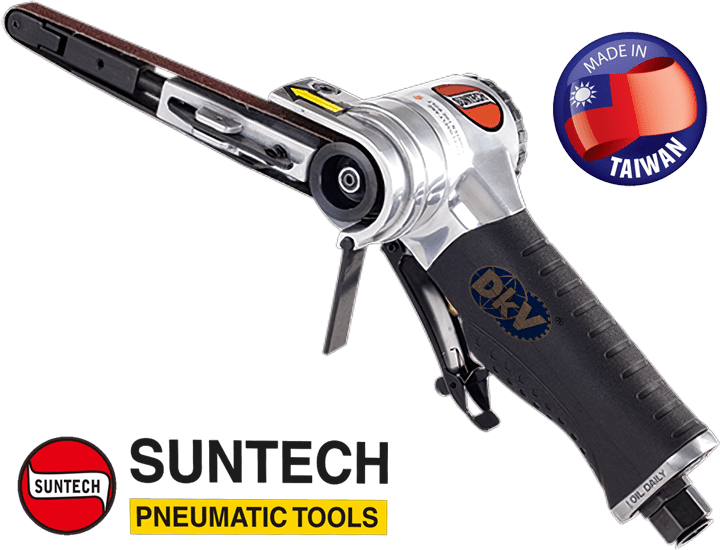 Máy mài dây đai khí nén Suntech SM-6W-6203, Suntech air belt sander SM-6W-6203