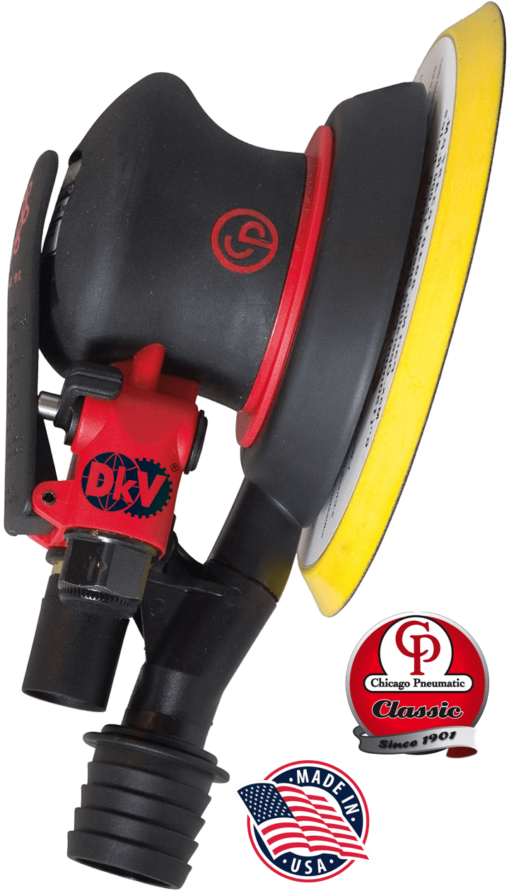 Máy đánh bóng khí nén Chicago Pneumatic CP7215E, Chicago Pneumatic air sander CP7215E: sử dụng tấm lót có kích thước