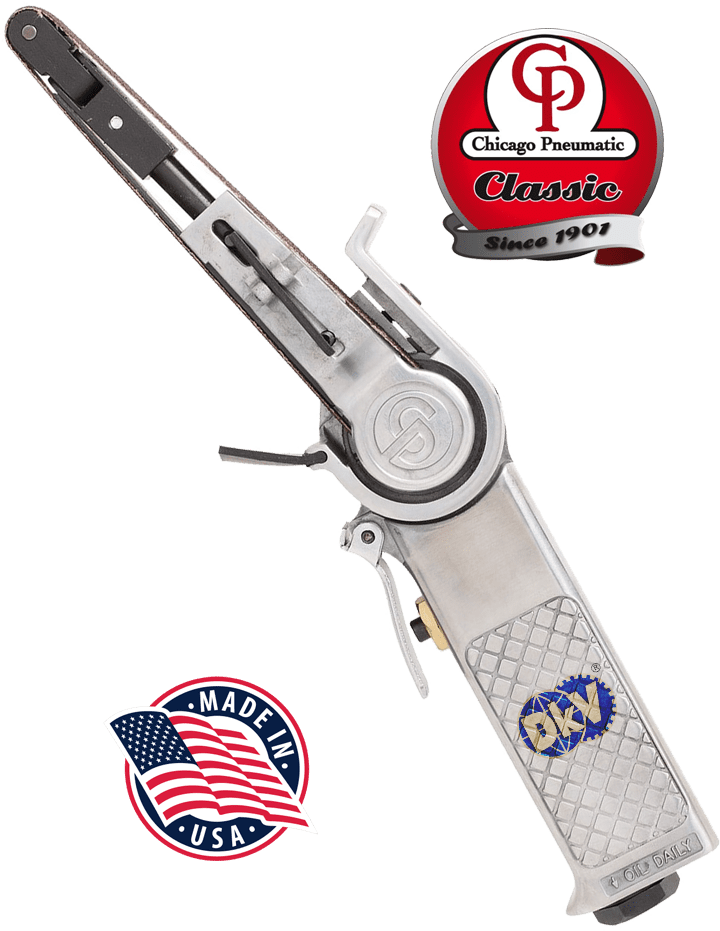 may mai day dai khi nen chicago pneumatic CP858, chicago pneumatic belt sanders CP858