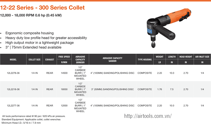 Máy mài khí nén Cleco MP4424, Cleco air die grinder MP4424