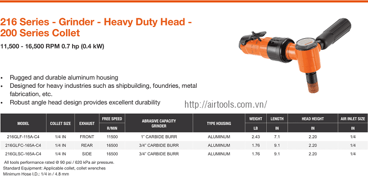 Máy mài khí nén Cleco MP4424, Cleco air die grinder MP4424