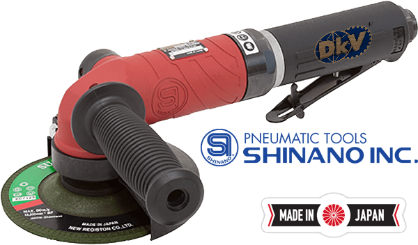 Máy mài khí nén Shinano SI-AG5-E3L, Shinano air angle grinder SI-AG5-E3L