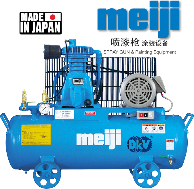may nen khi meiji GN-08E meiji air compressor power GN-08E