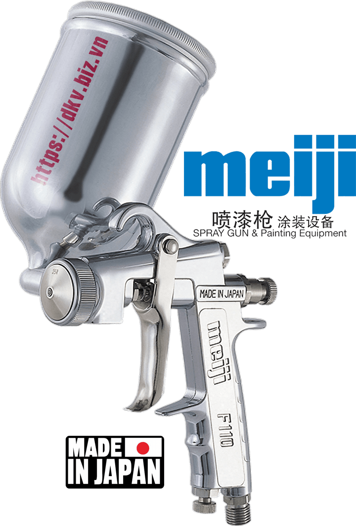 Súng phun sơn khí nén Meiji F110-G08R , Meiji air spray gun F110-G08R