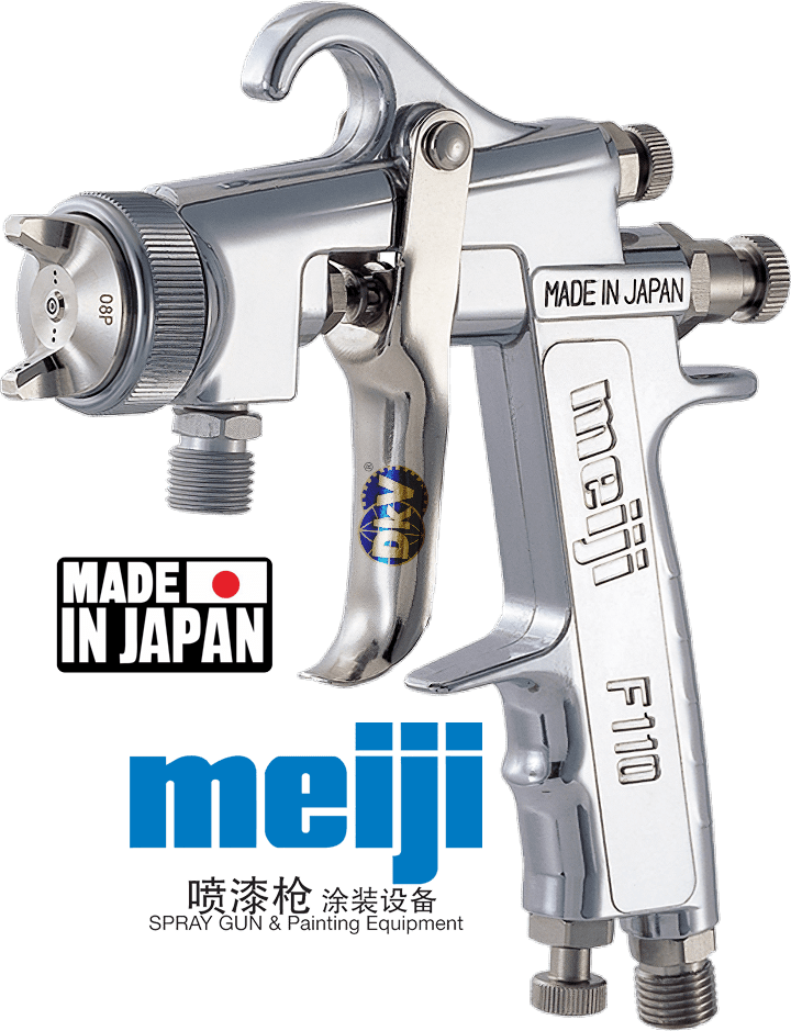 Súng phun sơn khí nén Meiji F110-P10P, Meiji air spray gun F110-P10P
