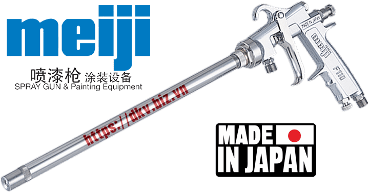 Súng phun sơn khí nén Meiji F110-PX17LA, Meiji air spray gun F110-PX17LA
