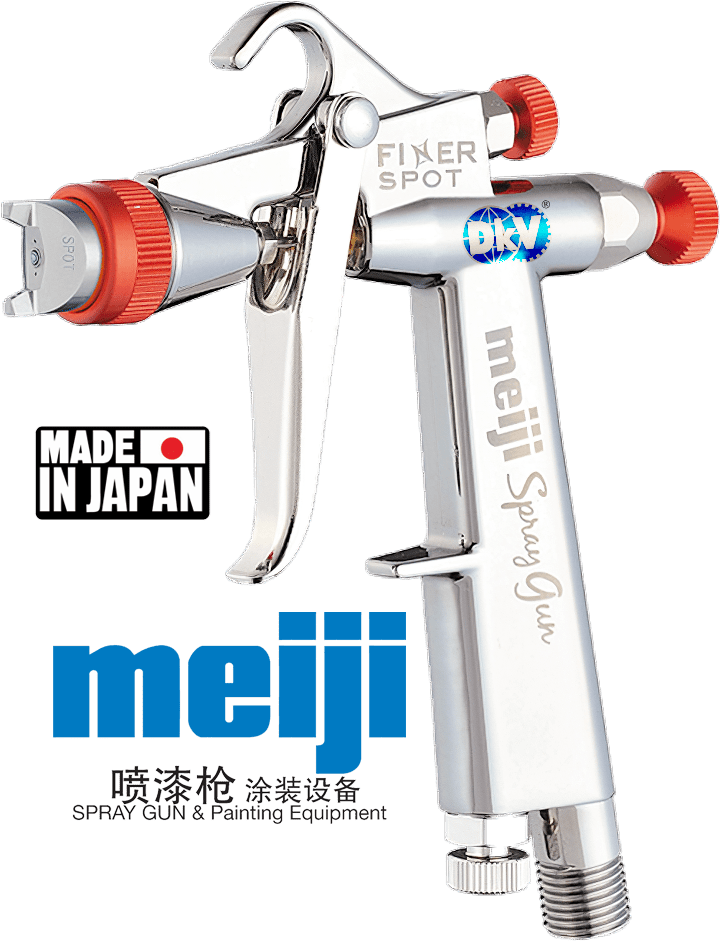 Súng phun sơn khí nén Meiji FINER SPOT-G12, Meiji air spray gun FINER SPOT-G12