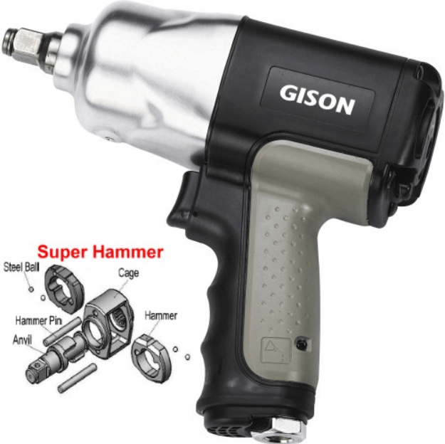 sung khi nen gison gw-21SR, gison composite air impact wrench gw-21SR