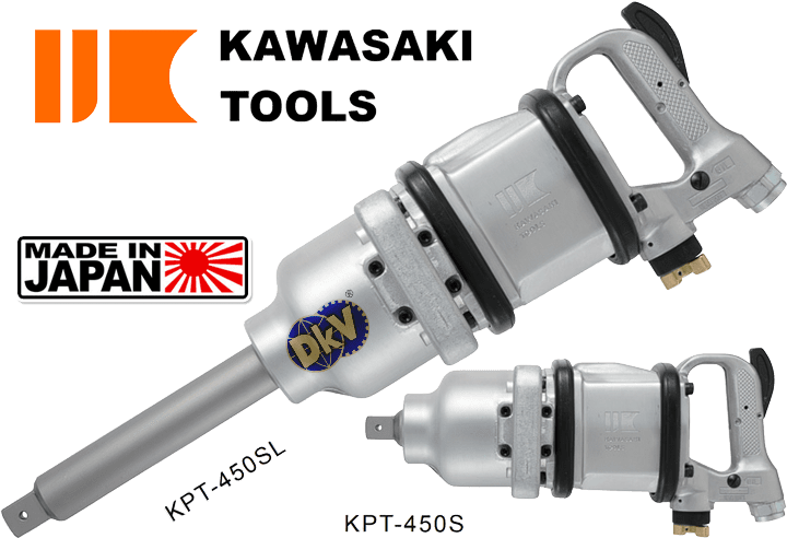 Súng siết bulong khí nén Kawasaki KPT-450S, Kawasaki air impact wrench KPT-450S