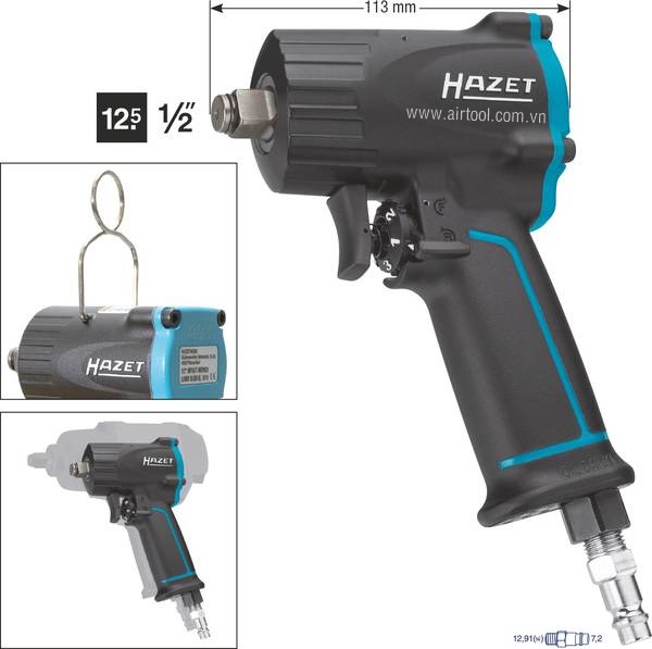 sung siet bulong khi nen hazet 9012m-4, hazet air impact driver 9012m-4
