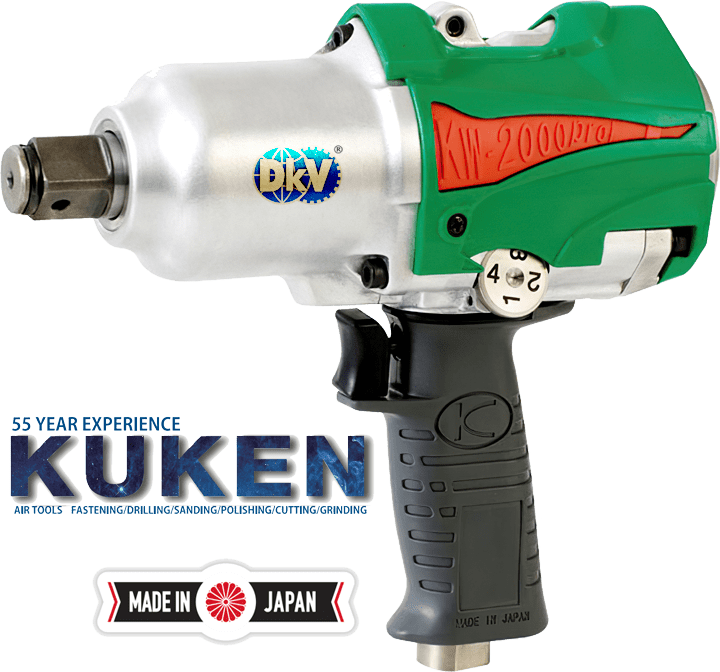Súng siết bulong khí nén Kuken KW-2000PROI, Kuken air impact wrench KW-2000PROI