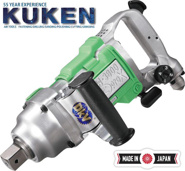 Súng siết bulong khí nén Kuken KW-3800PROXG, Kuken air impact wrench KW-3800PROXG