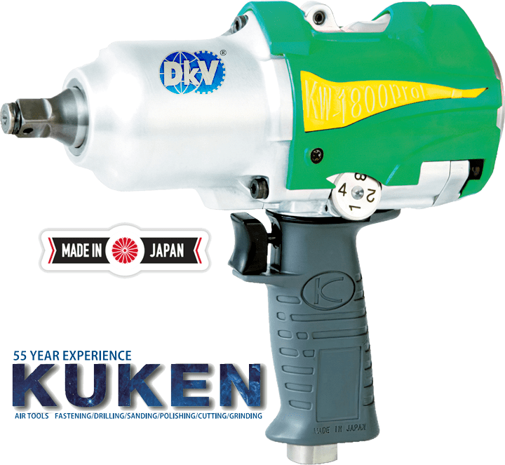 Súng siết bulong khí nén Kuken KW-1800PROI, Kuken air impact wrench KW-1800PROI