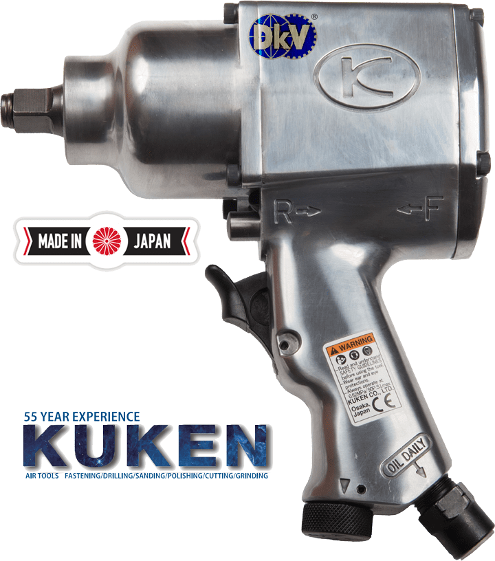Súng siết bulong khí nén Kuken KW-19HP, Kuken air impact wrench KW-19HP